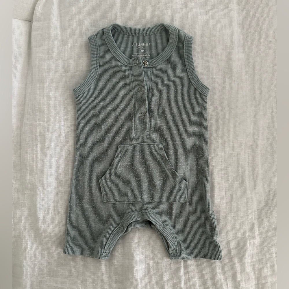 Little Bipsy Ribbed Romper- Baby